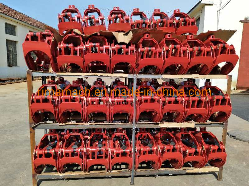 Ce-Approved Hydraulic Timber Wood Log Grapple for Crane